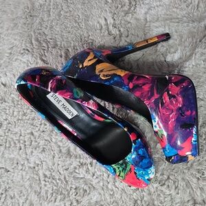Steve Madden colorful platform stiletto heels size 8